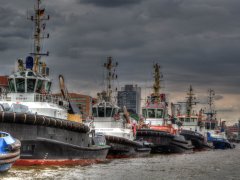 Tug vessels Elbe Hamburg Germany Tug vessels Elbe Hamburg Germany