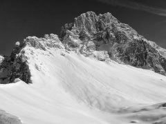 This picture shows the Sulzfluh from the Carschina lodge SAC Graubünden Switzerland. This picture shows the Sulzfluh from the Carschina lodge SAC Graubünden Switzerland.
